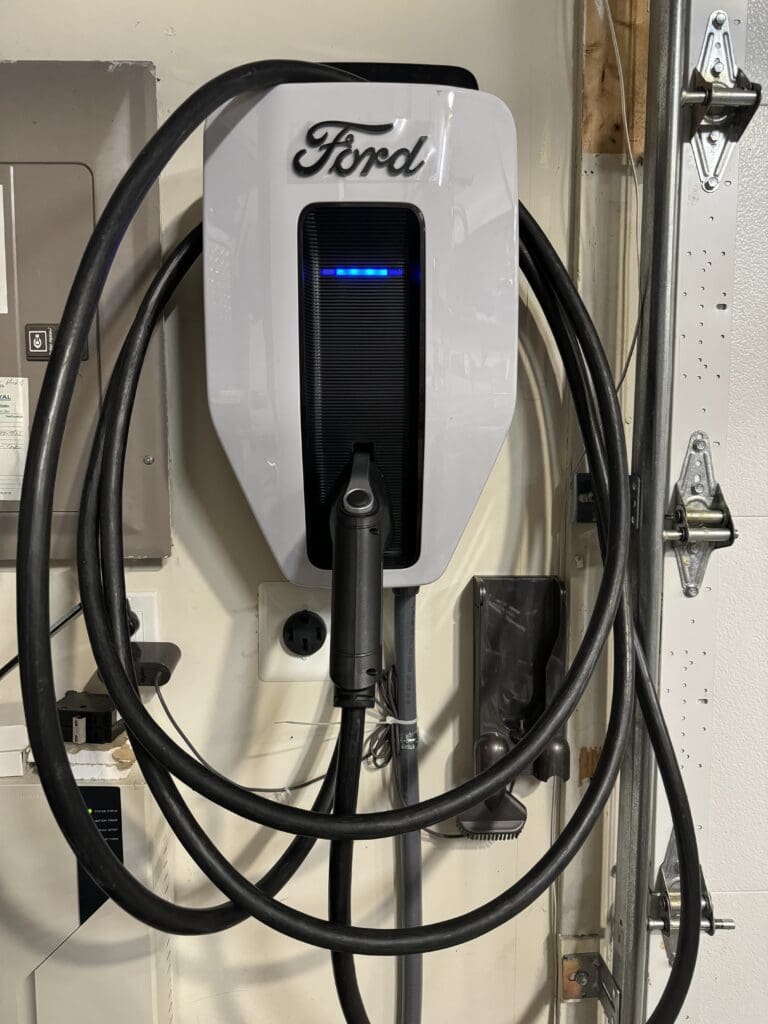 Residential EV charging station installation